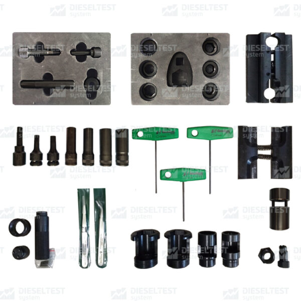 Dieselland DL-CR TOOL KIT-22 – Werkzeugsatz für die Reparatur von Common-Rail-Injektoren (22-teilig)