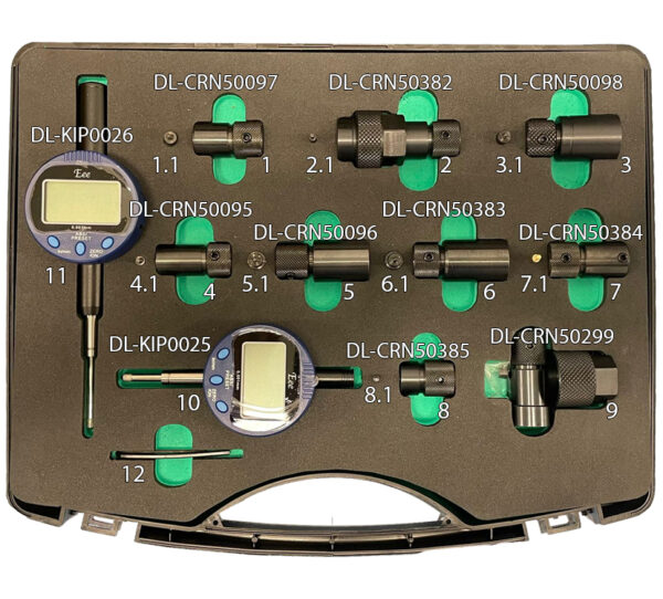 Dieselland DL-CRN50092 – Adaptersatz mit Messtastern und Digitalanzeigen
