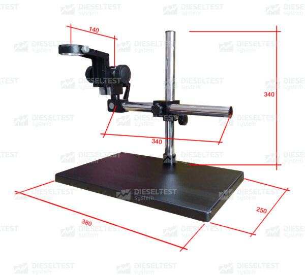 Dieselland DL-UNI20030 – Industriemikroskop-Set mit Monitor und Stativ (8-130×)